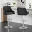 Whittney Modern Bar Stools, Swivel Counter Height Barstools with Backrest and Armrests, Adjustable Height Bar Chairs, PU Leather Kitchen Island Stool-1557049085-1592067497