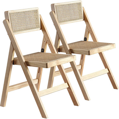 Rattan Stackable Folding Chair Folding Chair Set