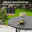 Outdoor Round Metal Dining Table-121335145-121335147