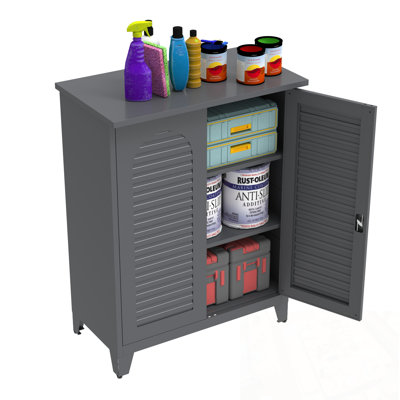 Metal Storage Cabinet with shelf and sturdy legs