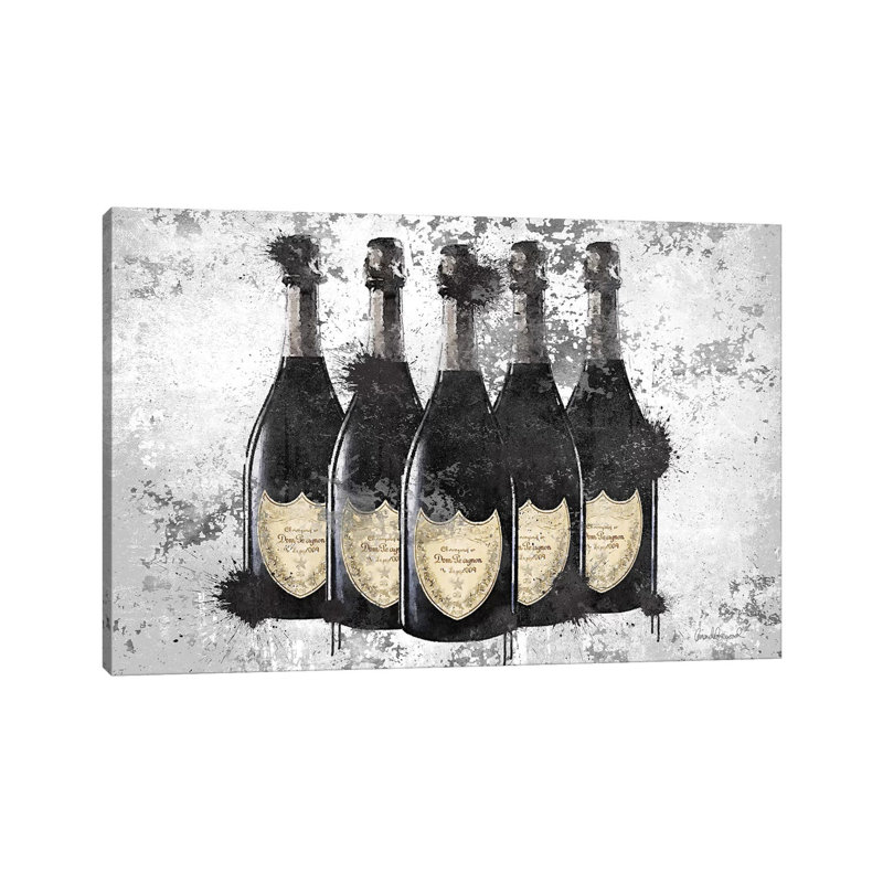 Champagne II by Amanda Greenwood - Painting on Canvas, No Frame, 66.04 cm H x 45.72 cm W x 3.175 cm D