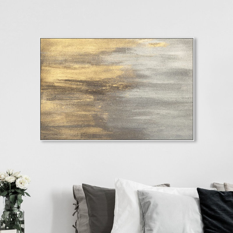 Into the Night - peinture à cadre flottant, H 10 po x l 15 po, Toile avec cadre blanc