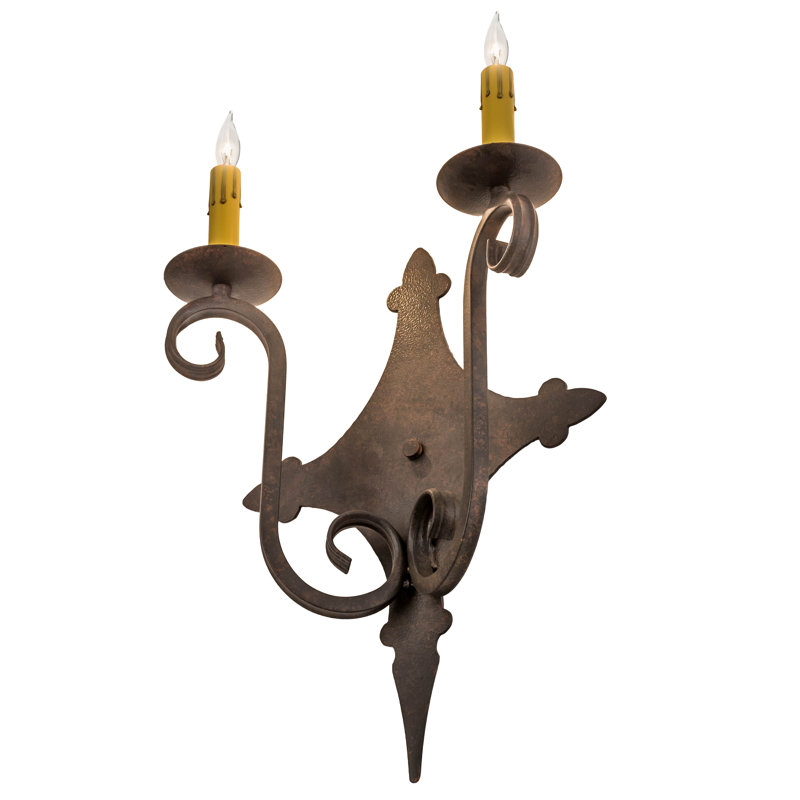 Lampe murale bougie 2 lumières Grindle, Épice cajun