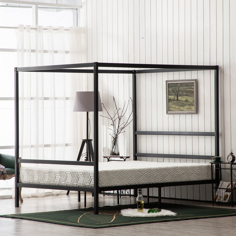 Reames 71'' Platform Bed, Black, King