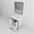 Ziva 30 in W x 22 in D Single Bath Vanity, White Top and 28 in Mirror-87293402-113113987