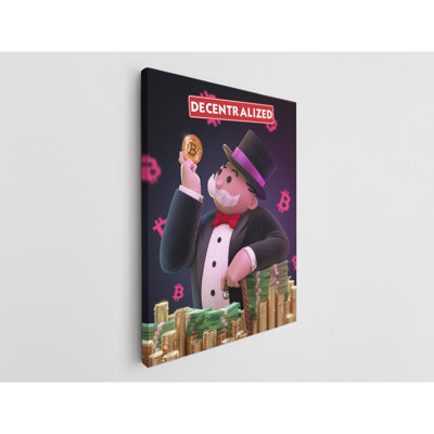 Mr. Monopoly Decentralized Canvas Print