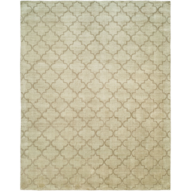 Geometric Area Rug in Beige, Rectangle 12' x 15'