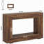 Console de 47 po en bois, canapé-lit long en bois étroit, console d'entrée de salon