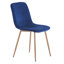 Chaise de salle à manger 4 pièces (bleu), style moderne, nouvelle technologie