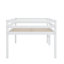 Structure de lit double, lit mezzanine compact en bois d'hévéa avec marches pour un accès facile-1956939202