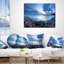 Coussin Blue Sea Sunset on Sandy Coastline - Sea & Shore-29344311-29344315