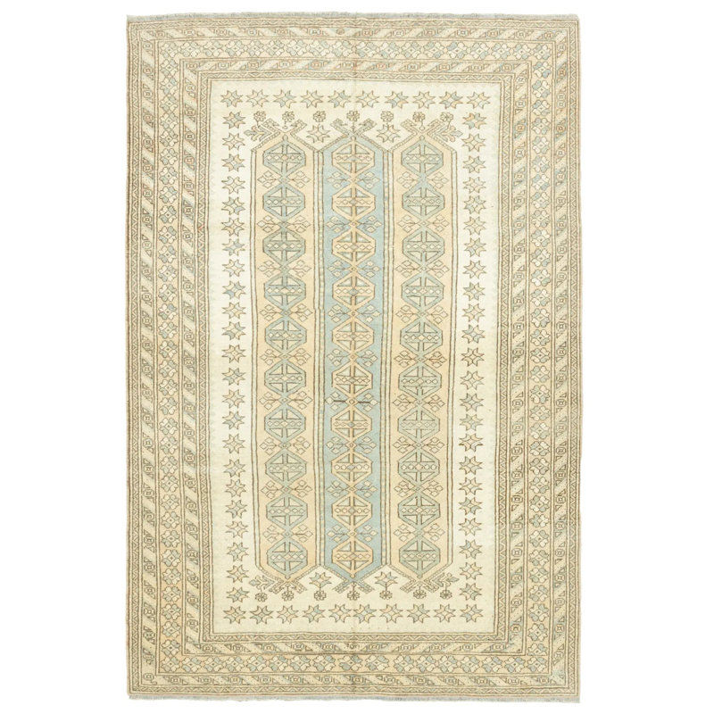 Tapis en laine à motif géométrique Asher