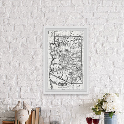 " Arizona Railroad Map " Print