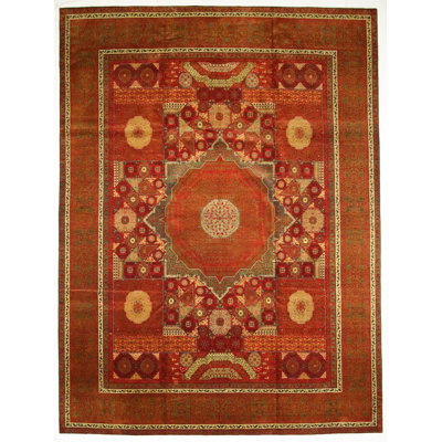 Tapis unique Oushak fabriqué à la main de style anatolien vieilli 10 pi 11 po x 14 pi 7 po One-of-a-Kind