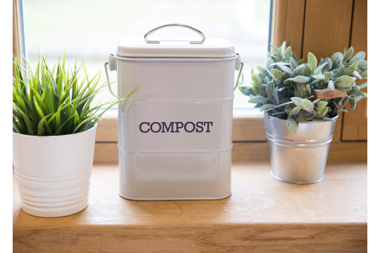 OXO Good Grips 1.75 Gallon Compost Bin In White