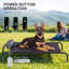 Lit pour chien rafraîchissant avec ventilateur - 3 vitesses, lit imperméable pour grands chiens (jusqu'à 105 lb), assemblage facile, housse en filet lavable, antidérapant-1890054732