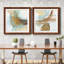 Blue Rythme I - ensemble de 2 peintures encadrées-526605220-526605223