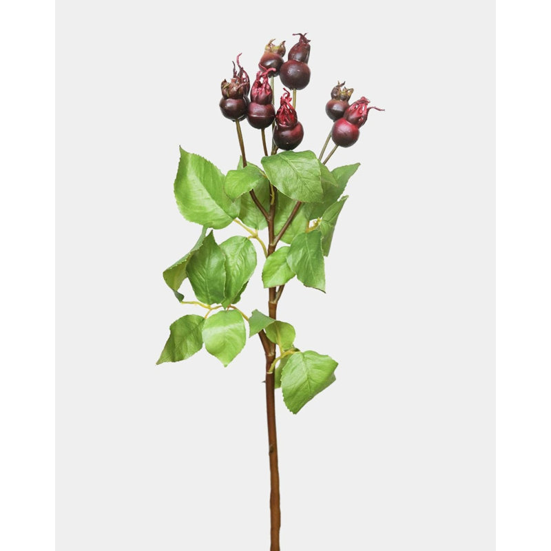 Artificial Montana Rose Hip 23.5", Red, 18" H x 6" W