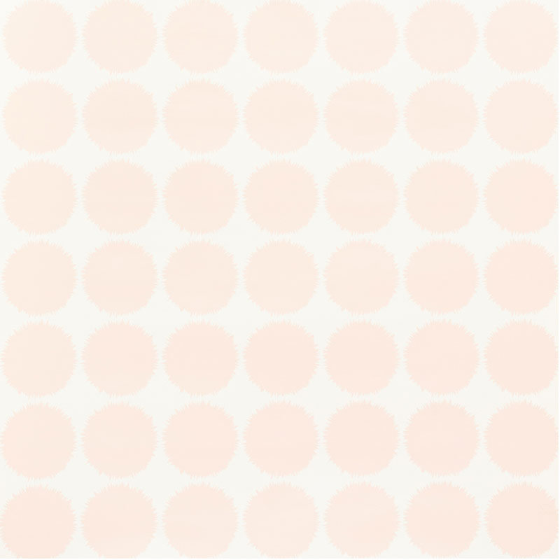 Schumacher x Studio Bon Fuzz Wallpaper, Blush 
