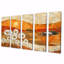 «Daisies Flowers Barn Bold Landscape I - Daisies Wall Art», ensemble de décorations murales traditionnelles-695094751-695094750