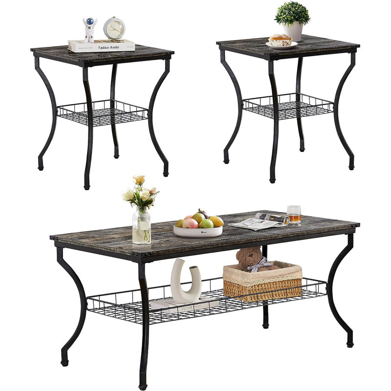Table de bout Arfaan, Chêne gris