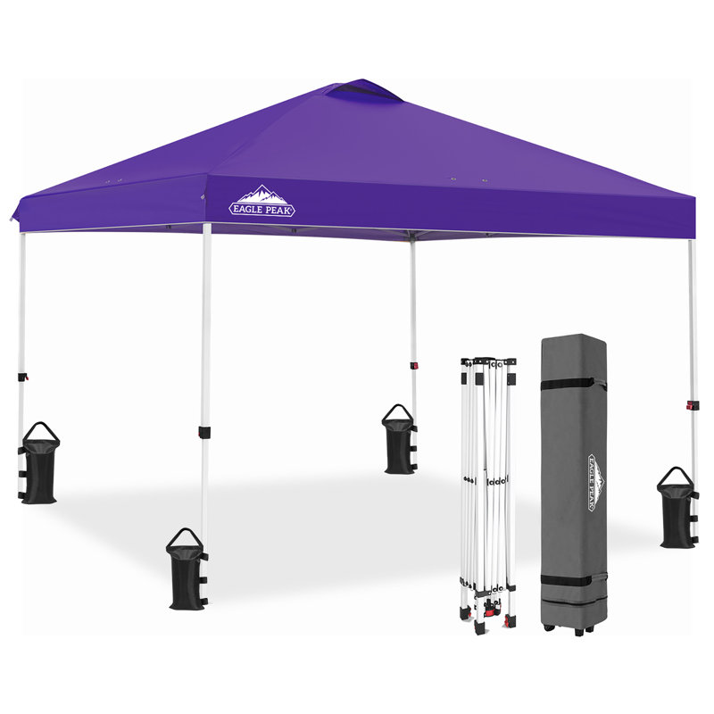 Pavillon escamotable 10 pi X P 10 Auvent en métal, Mauve