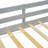 Twin Low Loft House Bed With Slide,  Ladder, Safety Guardrails, House Roof Frame,Grey
