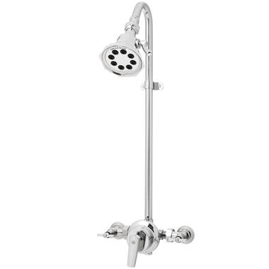 HEATGENE Stainless Steel Outdoor Shower Stand With Body Jets And Handheld  Showerhead For Outside Showers/Swimming Pools/Matt Black