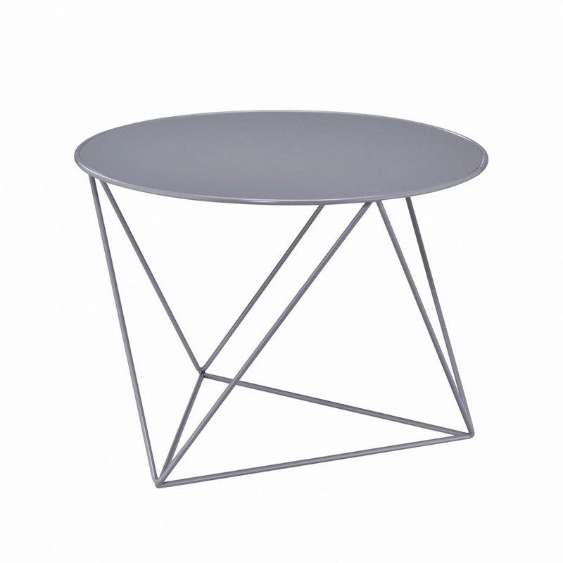 Table de bout en métal