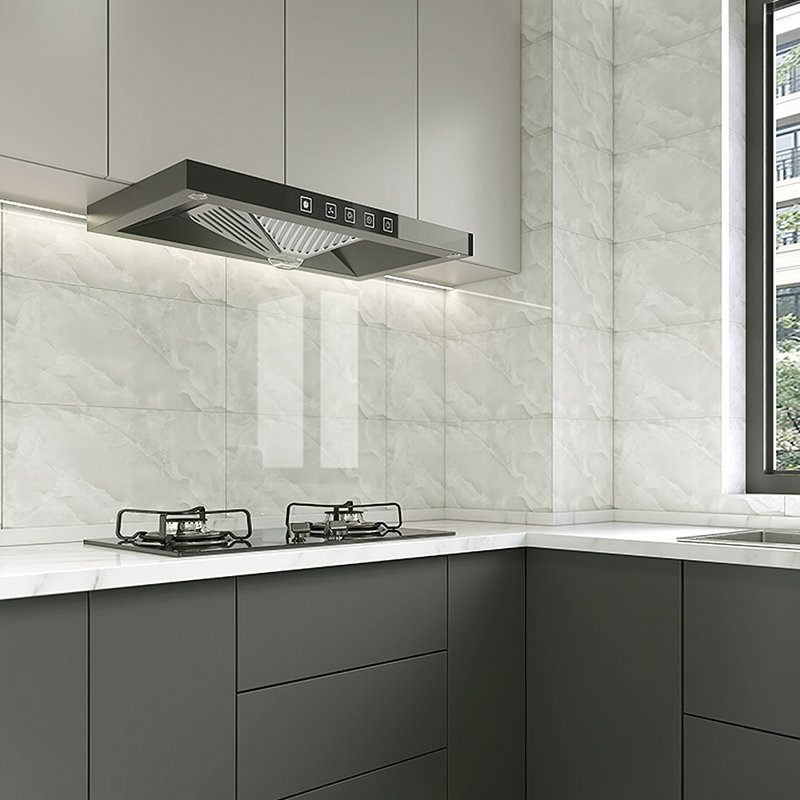 Deivids Peel and Stick Marble Wall Tile, White/Brown