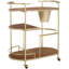 Elderine 2 TIER BAR CART WITH BUCKET