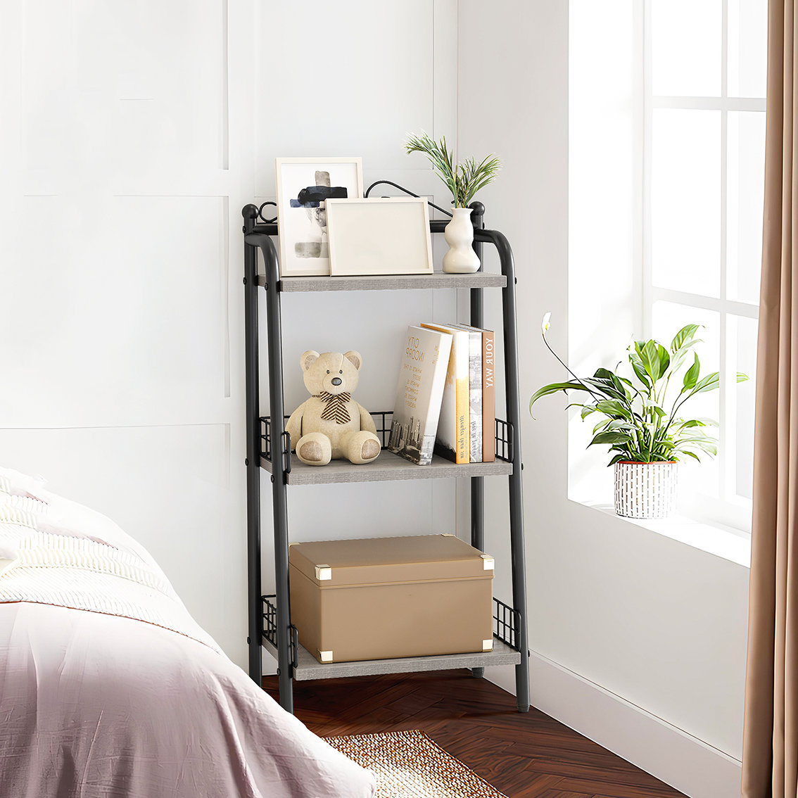 Rebrilliant 2ps Nevyn 16.9'' W Iron Storage Rack - Wayfair Canada