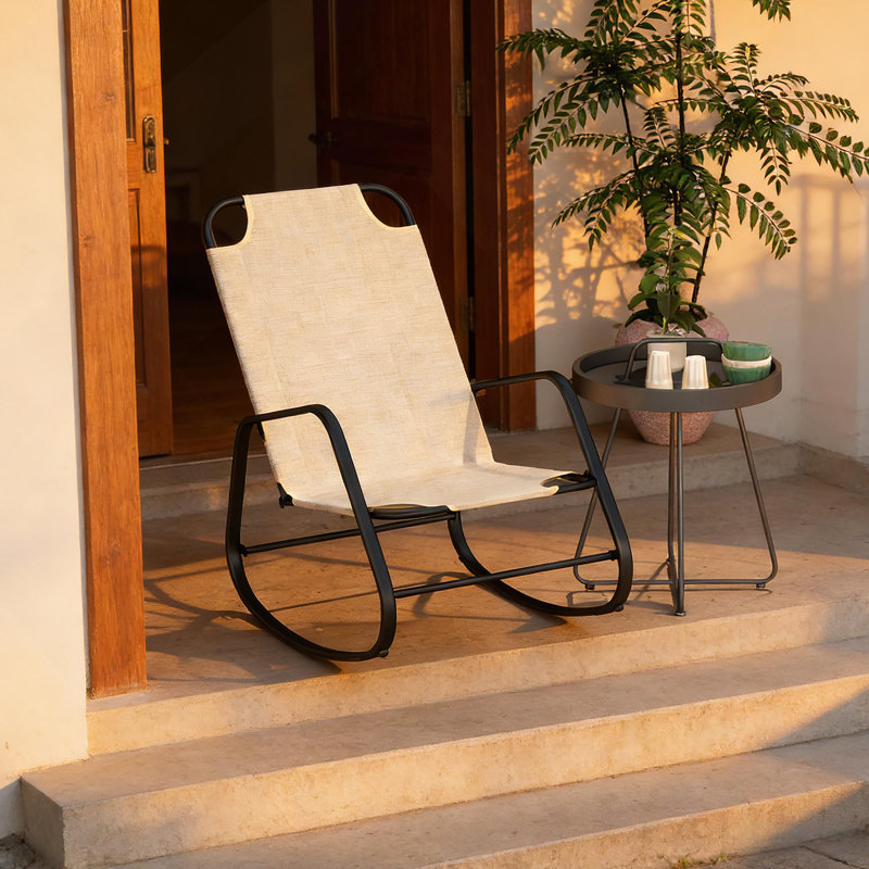 Siège relaxant, chaise berçante d'extérieur