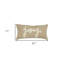 Coussin lombaire en toile de jute Tan