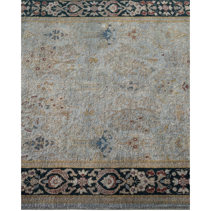 Tapis noué à la main Weirsky - unique en son genre - gris Weirsky