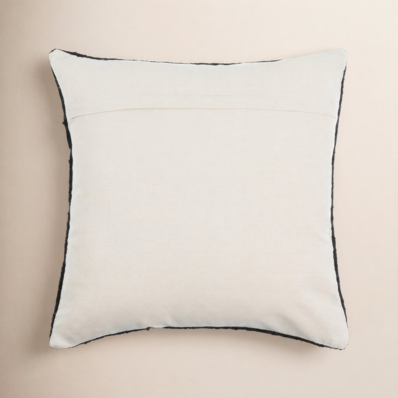 Coussin Osmund, Duvet, Argent clair, 18 po x 18 po
