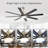 52-Inch Smart Ceiling Fan With Lights-1135116311-1135116312