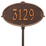 Monte Carlo Personalized Standard 1-Line Lawn Address Sign