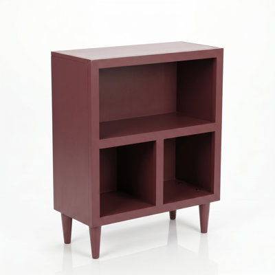 Luna Contemporary 2-shelf Bookcase, Bookshelf for Home Office & Living Room Storage