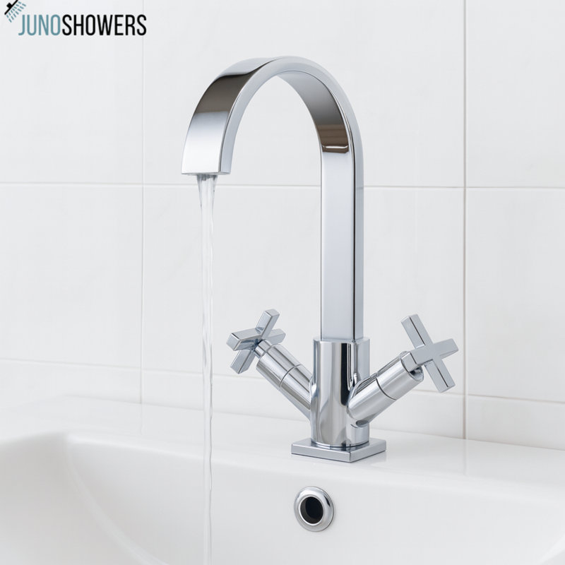 Juno Chrome Finish Single Handle Bathroom Sink Faucet