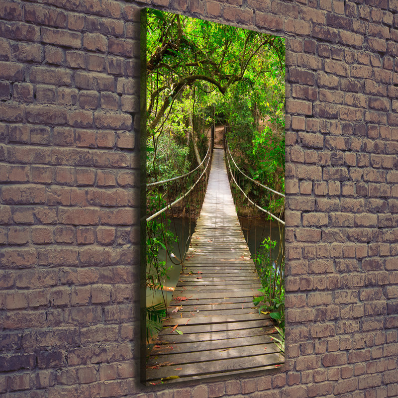Suspension Bridge - Wrapped Canvas Print, 125cm H x 50cm W