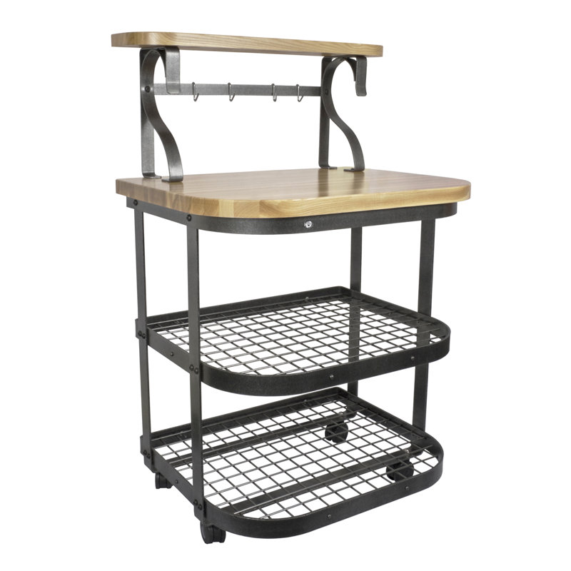 Handcrafted Bakers Cart with Eastern Maple Butcher Block