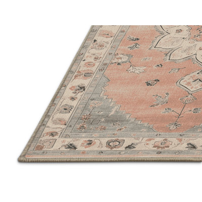 Machine Washable Afyon Beige Area Rug