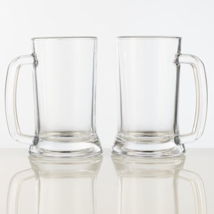 Burns Glass Jumbo Craft Pilsner Beer Glasses - 24 oz - Set of 2 Clear