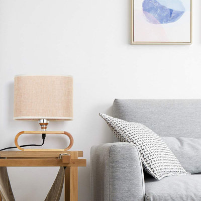 Lampe de chevet brune 13 po Pattersen