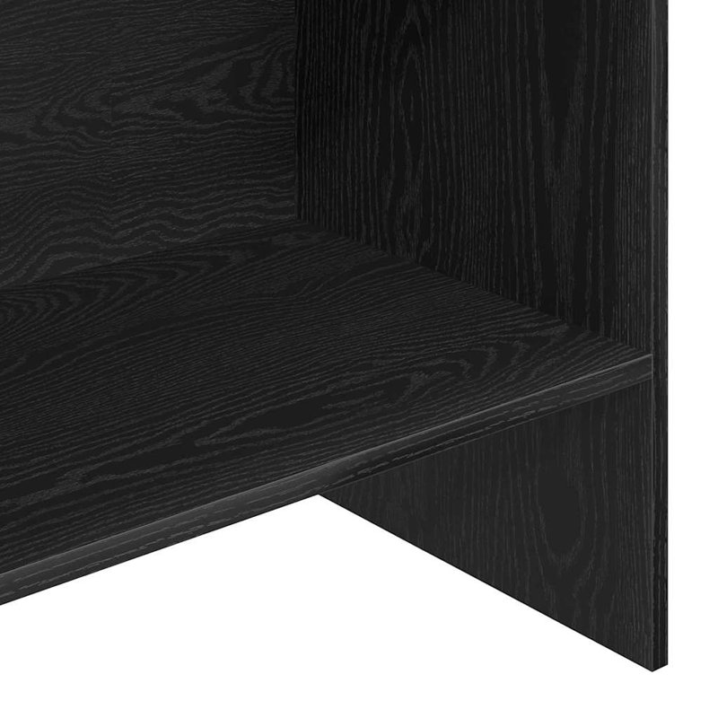 Book Cabinet Chipboard Standing Shelf Rack, (6 Shelves) 180cm H x 60cm W x 35cm D, Black