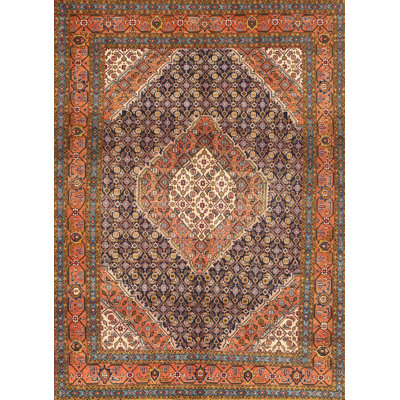 Tapis traditionnel brun / noir