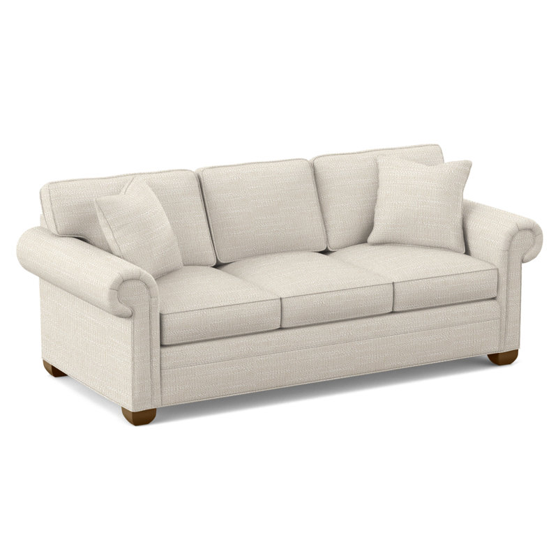 Main Street Upholstered 85'' Sleeper Sofa, Tommy Flax, Havana