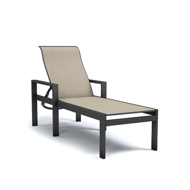 Grace Adjustable Chaise, Glacier, Carbon