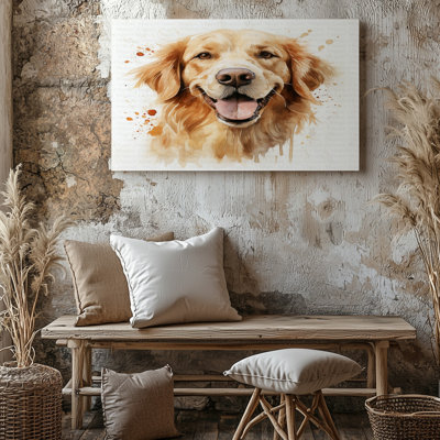 Reproduction d'art sur toile Golden Retriever Dog